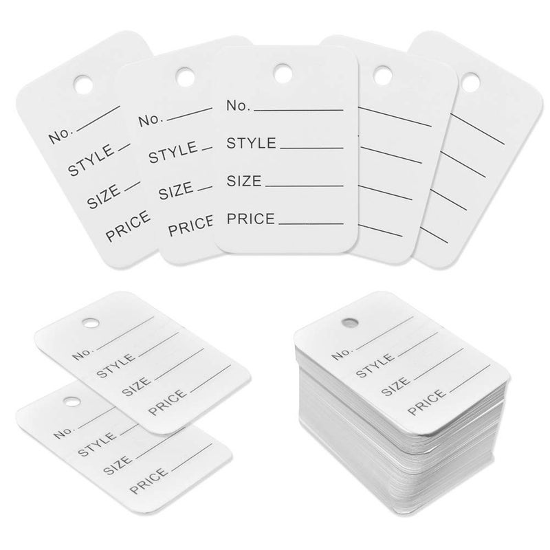 Renashed 1000Pcs Price Tags 1.94" X 1.38" Merchandise Marking Tags for Clothing Price Labels Clothing Tag Perforated Price Coupon - Image 1